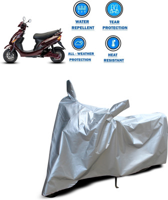 CODOKI Two Wheeler Cover for Hero(Electric Wave Dx, Silver)