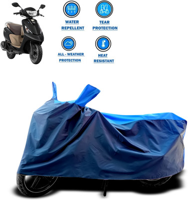 CODOKI Two Wheeler Cover for TVS(Scooty, Blue)