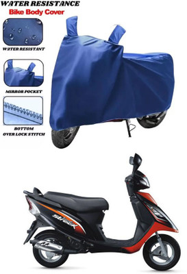RONISH Waterproof Two Wheeler Cover for TVS(Scooty Streak, Blue)