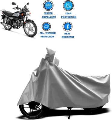 CODOKI Two Wheeler Cover for Hero(Splendor, Silver)