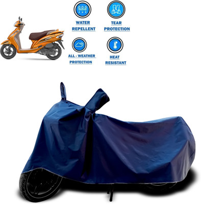 PAGORA Two Wheeler Cover for TVS(Wego, Blue)