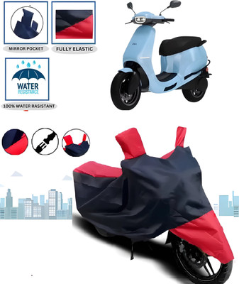 smwzxyu Waterproof Two Wheeler Cover for Ola(Electric Scooter, Red)