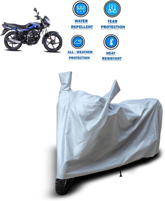 CODOKI Two Wheeler Cover for Bajaj(CT100, Silver)