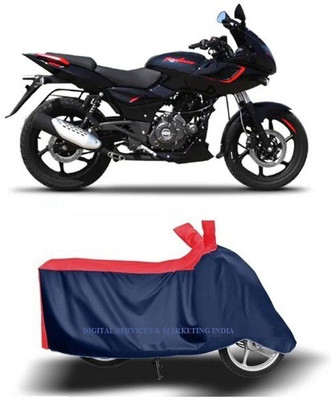 DSAMI Two Wheeler Cover for Bajaj(Pulsar 180F, Blue)