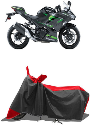 SUGASHRI Waterproof Two Wheeler Cover for Kawasaki(Ninja 650 BS6, Red, Black)