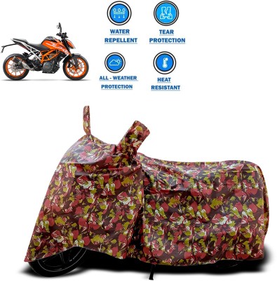 CODOKI Two Wheeler Cover for KTM(Duke 390 ABS, Red)