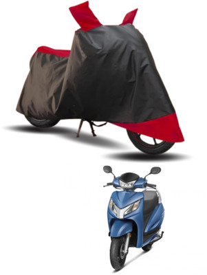 SK AUTO Two Wheeler Cover for Honda(Activa 125, Red, Black)