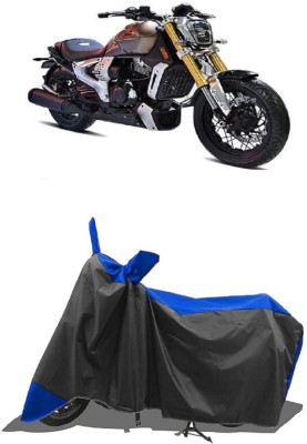 SUGASHRI Waterproof Two Wheeler Cover for TVS(Zeppelin, Blue, Black)