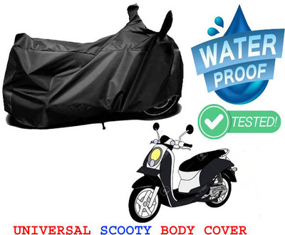 Mobidezire Waterproof Two Wheeler Cover for Hero Electric(Electric Flash, Black)