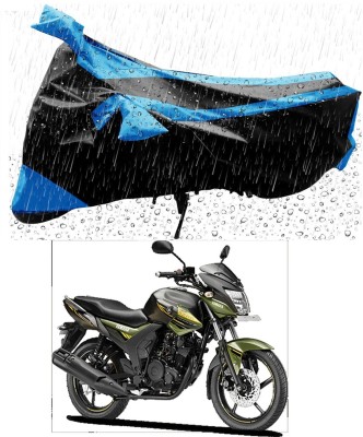 Mdstar Waterproof Two Wheeler Cover for Yamaha(SZ-RR, Blue, Black)