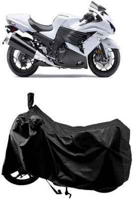 SUGASHRI Waterproof Two Wheeler Cover for Kawasaki(Ninja ZX 14R BS6, Black)