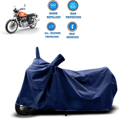 CODOKI Two Wheeler Cover for Royal Enfield(Interceptor 650, Blue)