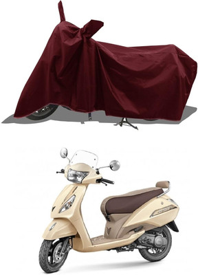 SK AUTO Two Wheeler Cover for TVS(Jupiter classic, Maroon)