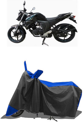 SUGASHRI Waterproof Two Wheeler Cover for Yamaha(FZ-S FI, Blue, Black)