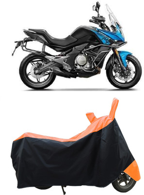 Coxtor Waterproof Two Wheeler Cover for CFMoto(650MT, Orange)