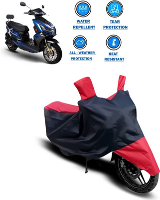 CODOKI Two Wheeler Cover for Okinawa(Praise, Red)