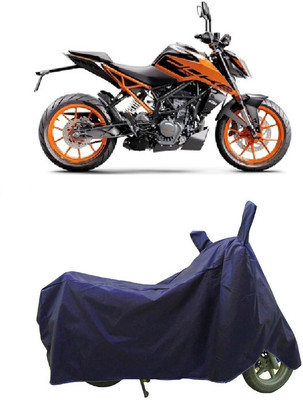 Coxtor Waterproof Two Wheeler Cover for KTM(200 Duke, Blue)
