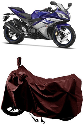 SUGASHRI Waterproof Two Wheeler Cover for Yamaha(YZF-R15 V2 BS6, Maroon)