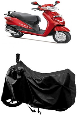 SUGASHRI Waterproof Two Wheeler Cover for Hero(Duet LX 110CC, Black)