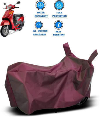PAGORA Waterproof Two Wheeler Cover for Indus(Yo EXL, Maroon)