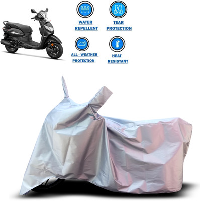 GOSHIV-car and bike accessories Two Wheeler Cover for Hero(MotoCorp Pleasure Plus, Silver)