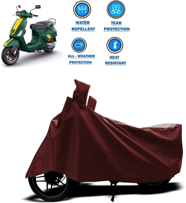 PAGORA Waterproof Two Wheeler Cover for Vespa(Vespa, Maroon)