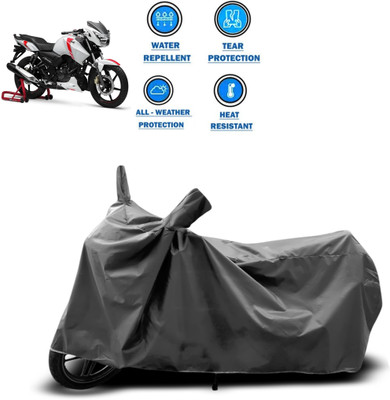 CODOKI Two Wheeler Cover for TVS(Apache RTR 160, Grey)