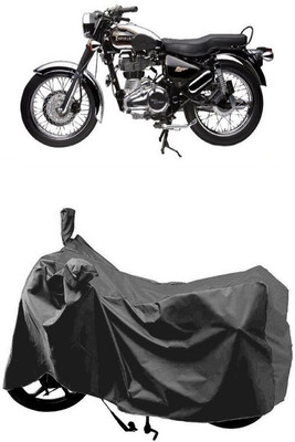 SUGASHRI Waterproof Two Wheeler Cover for Royal Enfield(Electra 5S, Grey)