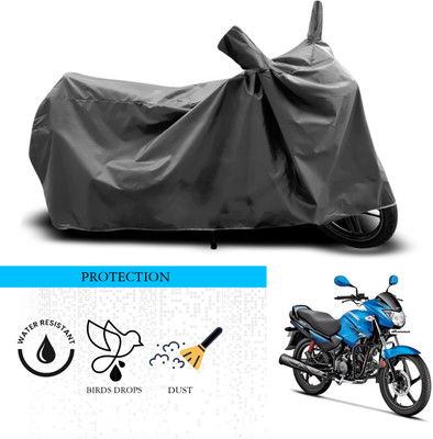 ANTHUB Waterproof Two Wheeler Cover for Hero(Glamour FI, Grey)