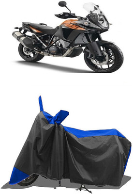 SUGASHRI Waterproof Two Wheeler Cover for KTM(1050 Adventure BS6, Blue, Black)