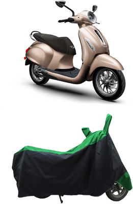 Coxtor Waterproof Two Wheeler Cover for Bajaj(New Chetak, Green)