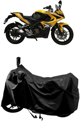 SUGASHRI Waterproof Two Wheeler Cover for Bajaj(Pulsar SS400, Black)
