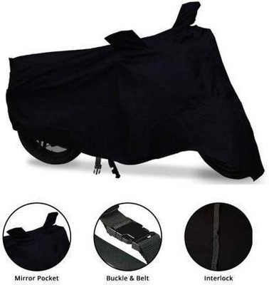 DeepShakshi AUTOMOTIVE Waterproof Two Wheeler Cover for Hero(Glamour Programmed FI BS6, Black)