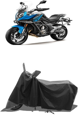 SUGASHRI Waterproof Two Wheeler Cover for CFMoto(650 NK BS6, Grey, Black)