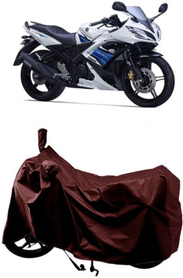 SUGASHRI Waterproof Two Wheeler Cover for Yamaha(YZF R15 S, Maroon)