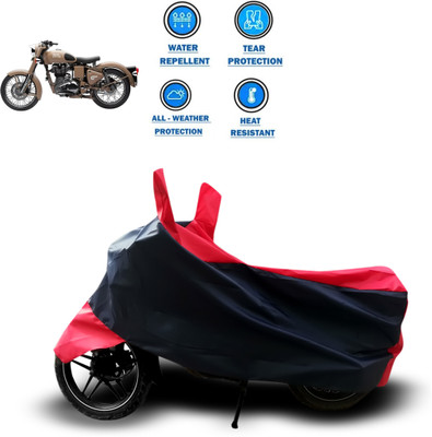 PAGORA Two Wheeler Cover for Royal Enfield(Classic Desert Storm, Red)