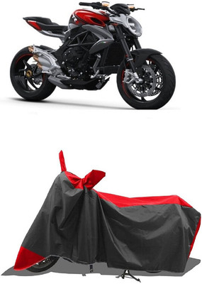 SUGASHRI Waterproof Two Wheeler Cover for MV Agusta(Brutale, Red, Black)