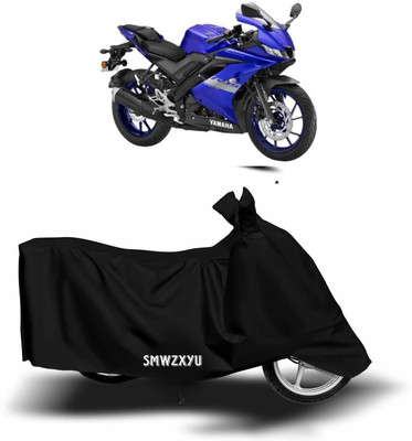 SK AUTO Waterproof Two Wheeler Cover for Yamaha(R15 V3, Black)