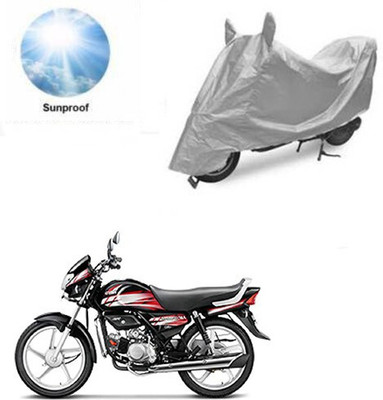SK AUTO Waterproof Two Wheeler Cover for Hero(HF Deluxe, Silver)