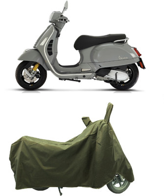 Coxtor Waterproof Two Wheeler Cover for Vespa(GTS 300 BS6, Gold)
