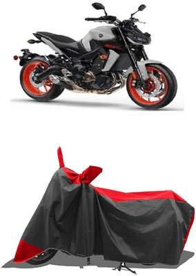 SUGASHRI Waterproof Two Wheeler Cover for Yamaha(MT 09 BS6, Red, Black)