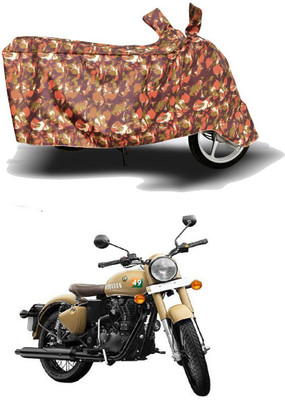 DeepShakshi AUTOMOTIVE Waterproof Two Wheeler Cover for Royal Enfield(Classic 350 Signals, Red)