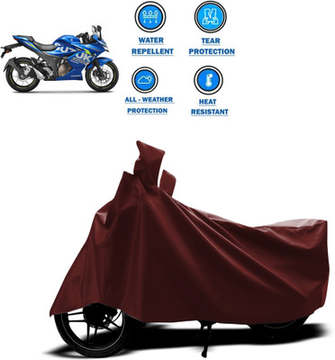 CODOKI Waterproof Two Wheeler Cover for Suzuki(Gixxer SF 250, Maroon)