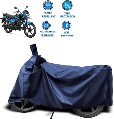 CODOKI Two Wheeler Cover for Hero(Splendor I Smart, Blue)