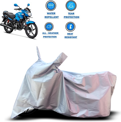 PAGORA Two Wheeler Cover for Hero(Glamour FI, Silver)