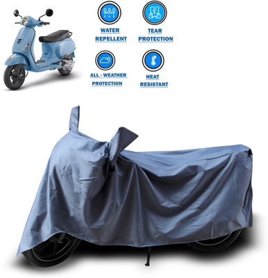 PAGORA Two Wheeler Cover for Piaggio(Vespa LX 125, Grey)
