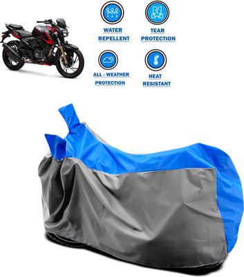 CODOKI Two Wheeler Cover for TVS(Apache RTR 200, Grey)