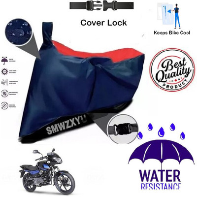 SK AUTO Waterproof Two Wheeler Cover for Bajaj(Pulsar 150, Red, Blue)