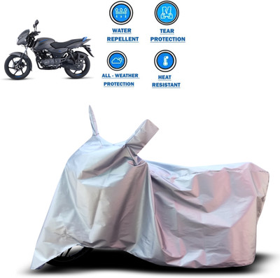 CODOKI Two Wheeler Cover for Bajaj(Pulsar 125 Neon, Silver)