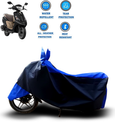 CODOKI Two Wheeler Cover for TVS(Scooty, Blue)